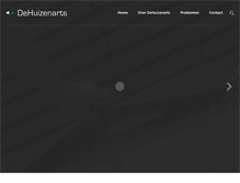 Tablet Screenshot of dehuizenarts.com